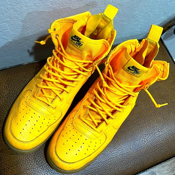 Nike Other - Rare Nike SF Air Force 1 Leather Max High Laser Orange Odell Beckham Jr Sneakers
